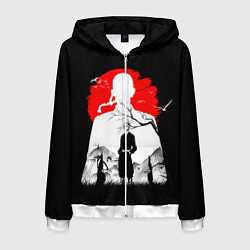 Толстовка 3D на молнии мужская Кэн Рюгудзи Токийские мстители, цвет: 3D-белый