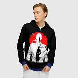 Толстовка 3D на молнии мужская Кэн Рюгудзи Токийские мстители, цвет: 3D-синий — фото 2