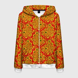 Мужская толстовка на молнии Хохломские узоры