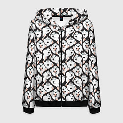 Мужская толстовка на молнии Сибирский Хаски Husky