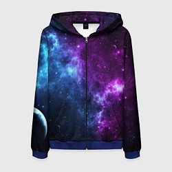 Мужская толстовка на молнии NEON GALAXY НЕОНОВЫЙ КОСМОС