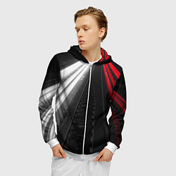Толстовка 3D на молнии мужская Unlimited Highway, цвет: 3D-белый — фото 2