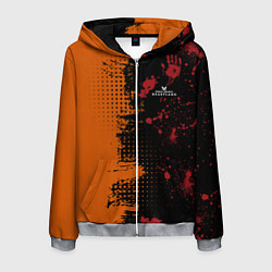 Толстовка 3D на молнии мужская Zombie Blood State of Decay, цвет: 3D-меланж