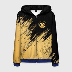 Толстовка 3D на молнии мужская Bendy and the ink machine - Вектор, цвет: 3D-синий