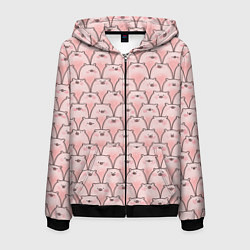 Мужская толстовка на молнии Пухлые хрюни