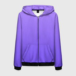Мужская толстовка на молнии Красивый фиолетовый светлый градиент