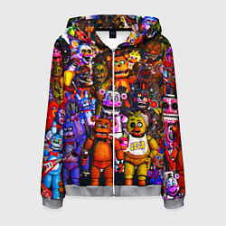 Мужская толстовка на молнии Fnaf UCN
