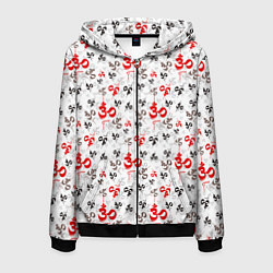 Мужская толстовка на молнии Мантра ОМ АУМ