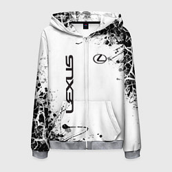 Мужская толстовка на молнии Lexus texture Трещины