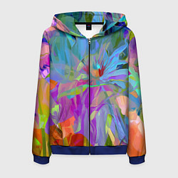 Мужская толстовка на молнии Abstract color pattern Summer 2022