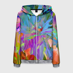 Мужская толстовка на молнии Abstract color pattern Summer 2022