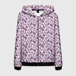 Мужская толстовка на молнии Фиолетовая гжель