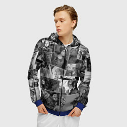 Толстовка 3D на молнии мужская The last of us comix, цвет: 3D-синий — фото 2