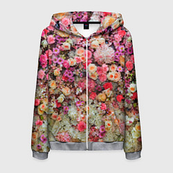 Мужская толстовка на молнии MILLION MULTICOLORED FLOWERS