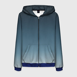Мужская толстовка на молнии GRADIENT shades of blue