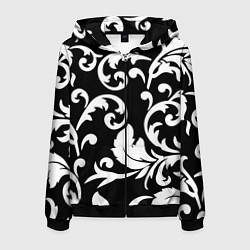 Мужская толстовка на молнии Minimalist floral pattern