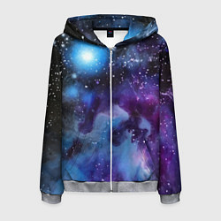 Мужская толстовка на молнии Дым вселенной