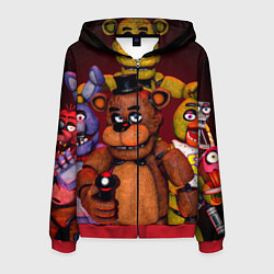 Мужская толстовка на молнии Пять ночей Фредди