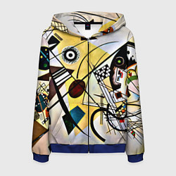 Мужская толстовка на молнии Поперечная линия - Василий Кандинский