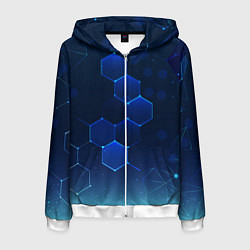 Мужская толстовка на молнии Абстрактная сетка