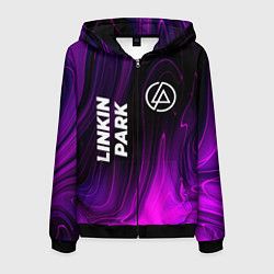 Мужская толстовка на молнии Linkin Park violet plasma