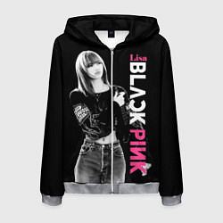 Толстовка 3D на молнии мужская Blackpink Beautiful Lisa, цвет: 3D-меланж