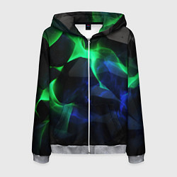 Мужская толстовка на молнии Неоновая лава из плит