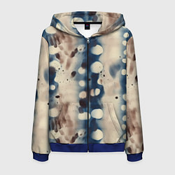 Мужская толстовка на молнии Тай дай паттерн