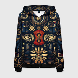 Мужская толстовка на молнии Узор в славянском стиле
