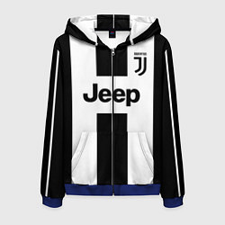 Толстовка 3D на молнии мужская Juventus collection, цвет: 3D-синий