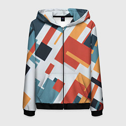 Мужская толстовка на молнии Геометрический узор - нейросеть