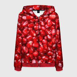 Мужская толстовка на молнии Спелые зёрна граната