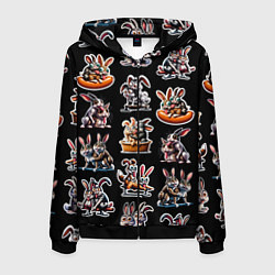 Мужская толстовка на молнии Кролики - Камасутра позы