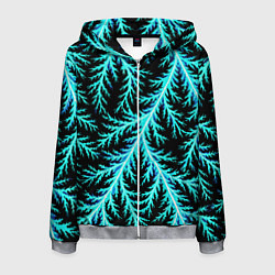 Мужская толстовка на молнии Разряды электричества Tie Dye