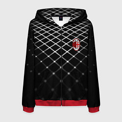 Толстовка 3D на молнии мужская Милан футбольный клуб, цвет: 3D-красный