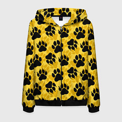 Мужская толстовка на молнии Dogs paws