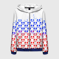 Мужская толстовка на молнии Marshmello russia color