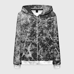 Мужская толстовка на молнии Абстракция - серый антрацит