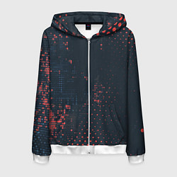 Мужская толстовка на молнии Брызги краски на стену