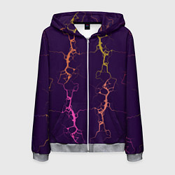 Мужская толстовка на молнии Молнии на пурпурном