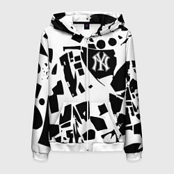 Мужская толстовка на молнии New York yankees - abstraction