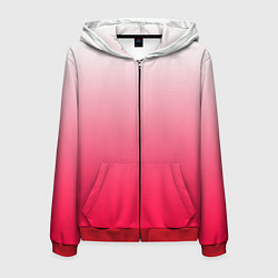 Мужская толстовка на молнии Розовый градиент