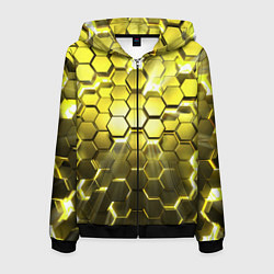 Мужская толстовка на молнии Золотые соты