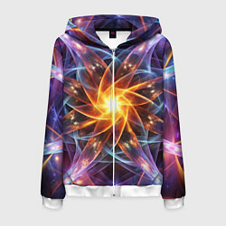 Мужская толстовка на молнии Закрученная абстракция