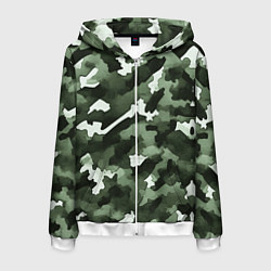 Мужская толстовка на молнии Армейский зелёный камуфляж