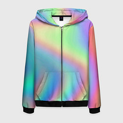 Мужская толстовка на молнии Бензиновый градиент