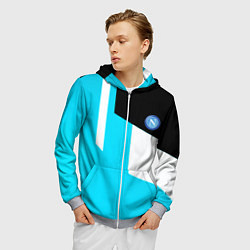 Толстовка 3D на молнии мужская Napoli geometry fc, цвет: 3D-меланж — фото 2