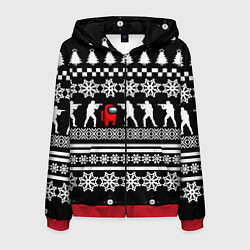 Мужская толстовка на молнии Among us x cs go