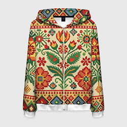 Мужская толстовка на молнии Славянский узор и орнамент