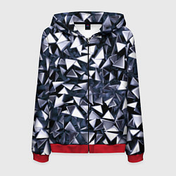 Мужская толстовка на молнии Взрыв геометрических треугольников